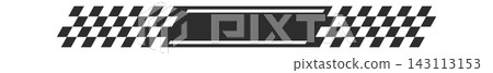 Checkered Flag Border Racing Banner Silhouette Checkered Flag Border Racing Banner Silhouette 143113153