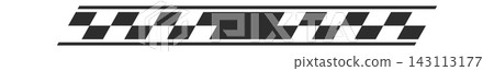 Checkered Stripe Racing Banner Silhouette Checkered Stripe Racing Banner Silhouette 143113177