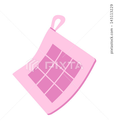 Dishcloth Hanging With Loop Cartoon Dishcloth Hanging With Loop Cartoon 143113229