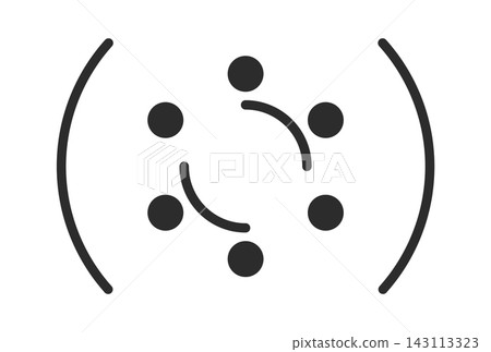 Circle Network Flow Symbol Line Art Circle Network Flow Symbol Line Art 143113323