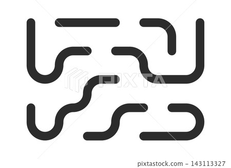 Maze Pathway Lines Abstract Pattern Maze Pathway Lines Abstract Pattern 143113327