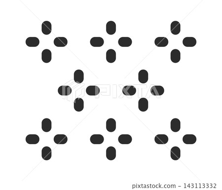 Cross Dot Pattern Seamless Geometric Repeat 143113332