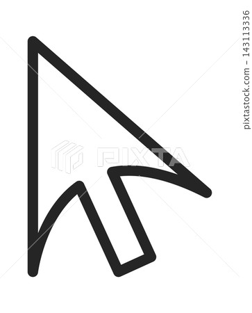 Cursor Arrow Clicking Gesture Line Art 143113336