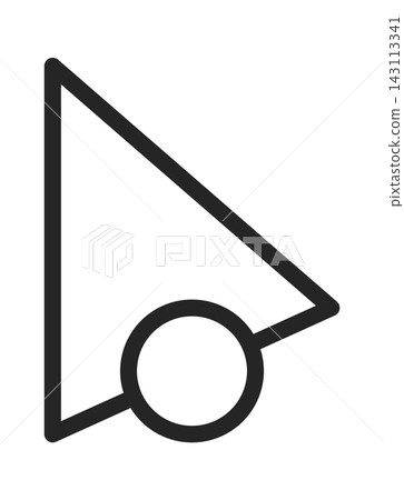 Cursor Arrow Click Target Line Art 143113341