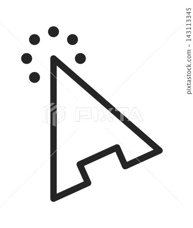 Cursor Click With Burst Line Art Cursor Click With Burst Line Art 143113345