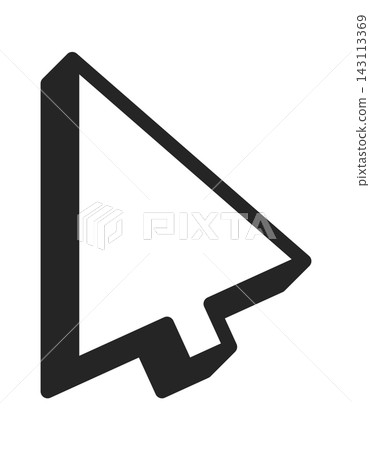 Cursor Arrow Pointer Outline Symbol 143113369