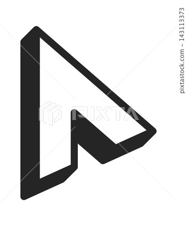 Cursor Arrow Pointer Click Symbol Bold Line 143113373