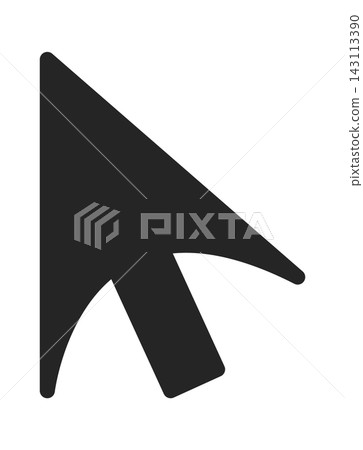 Cursor Arrow Clicking Pointer Silhouette 143113390