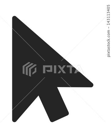 Cursor Arrow Click Pointer Symbol Silhouette Cursor Arrow Click Pointer Symbol Silhouette 143113405