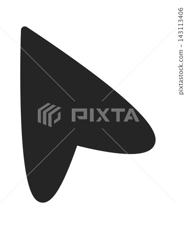 Cursor Arrow Pointer Glyph Silhouette Cursor Arrow Pointer Glyph Silhouette 143113406