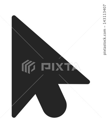 Cursor Arrow Click Pointer Silhouette Cursor Arrow Click Pointer Silhouette 143113407