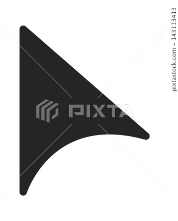 Cursor Arrow Pointing Up Minimal Line Art 143113413
