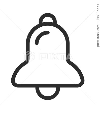 Bell Notification Alert Outline Line Art Bell Notification Alert Outline Line Art 143113534