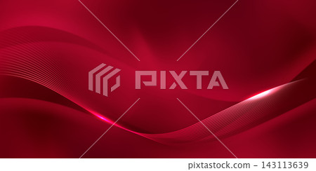 Abstract background vector illustration with a modern design in red, featuring geometric elements. 143113639