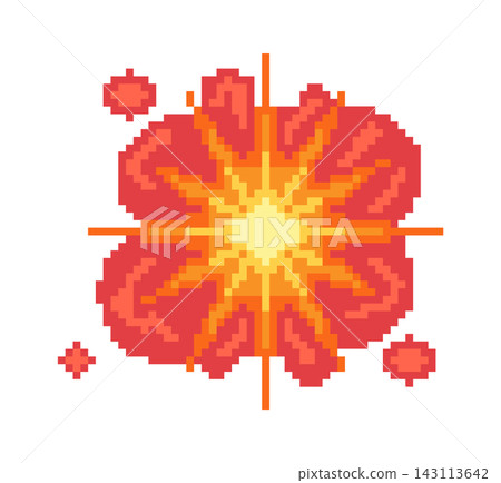 Explosion Blast Pixel Art Effect Explosion Blast Pixel Art Effect 143113642