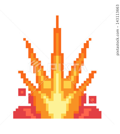 Explosion Burst Pixel Sprite Game Asset Explosion Burst Pixel Sprite Game Asset 143113663