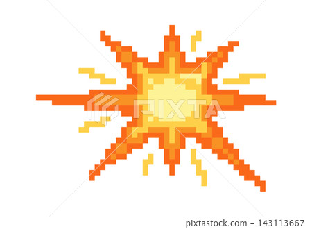 Explosion Burst Pixel Art Sprite Explosion Burst Pixel Art Sprite 143113667