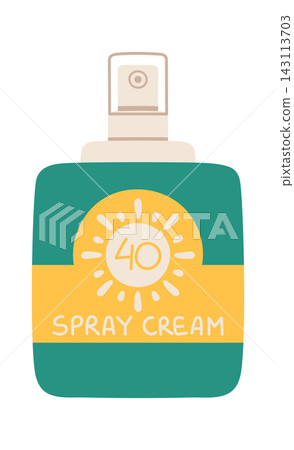 Sunscreen Spray Bottle SPF40 Cartoon Style Sunscreen Spray Bottle SPF40 Cartoon Style 143113703