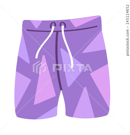 Shorts With Drawstring Beachwear Cartoon Style Shorts With Drawstring Beachwear Cartoon Style 143114652