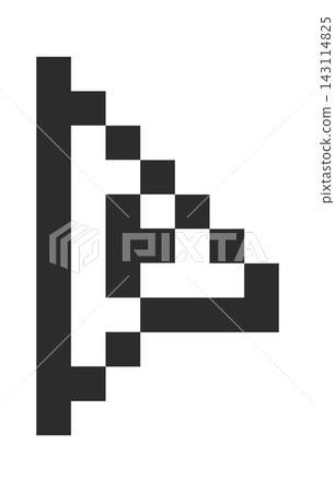 Pixel Play Button Arrow Cursor Symbol 143114825