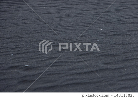 Fine Ripples in Black Volcanic Sand on Vik Black Sand Beach, South Iceland Fine Ripples in Black Volcanic Sand on Vik Black Sand Beach, South Iceland 143115023