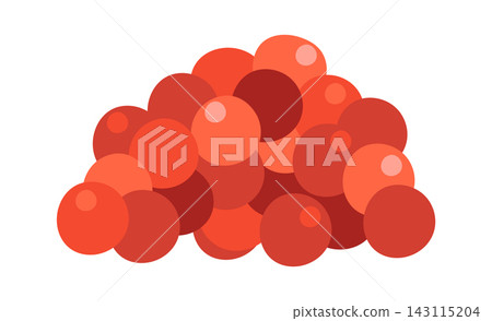 Caviar Pile Heap Seafood Cartoon Style Caviar Pile Heap Seafood Cartoon Style 143115204