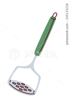 Masher Kitchen Utensil With Handle Cartoon Masher Kitchen Utensil With Handle Cartoon 143115216