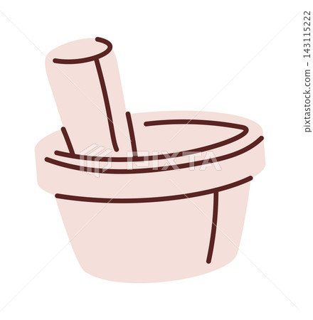 Mortar And Pestle Herbal Apothecary Line Art Mortar And Pestle Herbal Apothecary Line Art 143115222