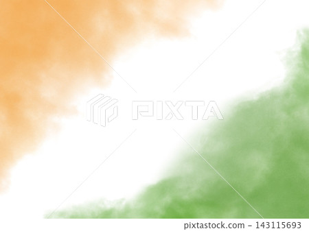 Abstract watercolor border with blurred saffron, white, and green Indian colors. Soft abstract gradient background corner frame. Patriotic design for India Independence Day card, Republic Day poster Abstract watercolor border with blurred saffron, white, and green Indian colors. Soft abstract gradient background corner frame. Patriotic design for India Independence Day card, Republic Day poster 143115693