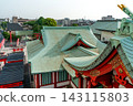 The shrine grounds and buildings of Anamori Inari Shrine as seen from Inariyama Mountain (Ota Ward, Tokyo) 143115803