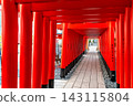 The approach to Anamori Inari Shrine, passing through a thousand torii gates (Ota Ward, Tokyo) 143115804