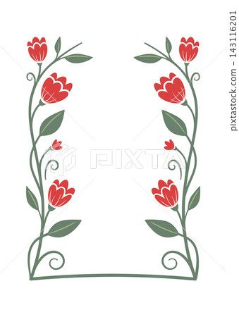 Frame With Tulip Vines Art Nouveau Frame With Tulip Vines Art Nouveau 143116201