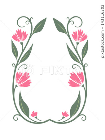 Frame Floral Border Art Nouveau Frame Floral Border Art Nouveau 143116202