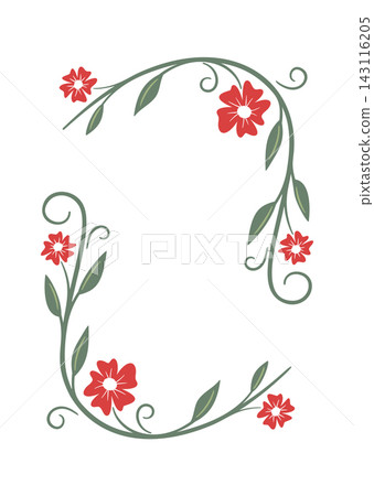 Frame Floral Border With Vines Line Art Frame Floral Border With Vines Line Art 143116205