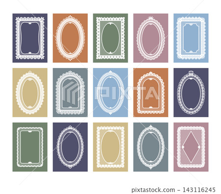 Lace Frame Set Vintage Border Collection Lace Frame Set Vintage Border Collection 143116245