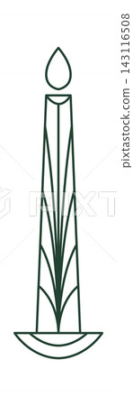 Candle Burning Art Deco Line Candle Burning Art Deco Line 143116508