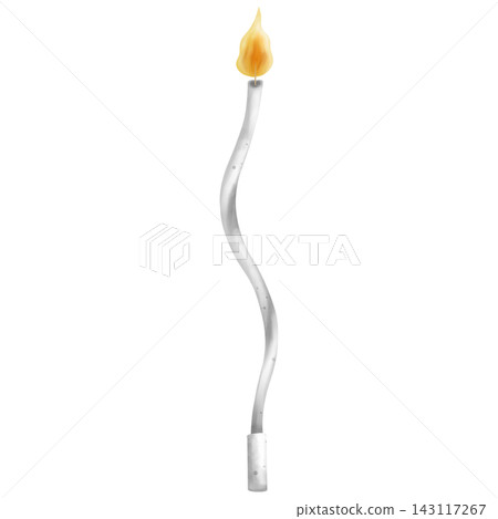 Watercolor S-shape wavy birthday candle, hand drawn pastel squiggly party candle for cake decoration, png clipart on transparent background Watercolor S-shape wavy birthday candle, hand drawn pastel squiggly party candle for cake decoration, png clipart on transparent background 143117267