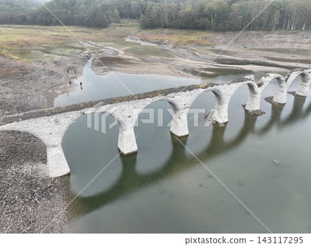 View from the Taushubetsu River Bridge in Hokkaido (drone aerial photography) View from the Taushubetsu River Bridge in Hokkaido (drone aerial photography) 143117295