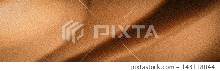 Abstract grainy wide background with copper, bronze, and brown tones. Smooth blurred waves and metallic sand texture for luxury banners, webs, and wallpapers Abstract grainy wide background with copper, bronze, and brown tones. Smooth blurred waves and metallic sand texture for luxury banners, webs, and wallpapers 143118044