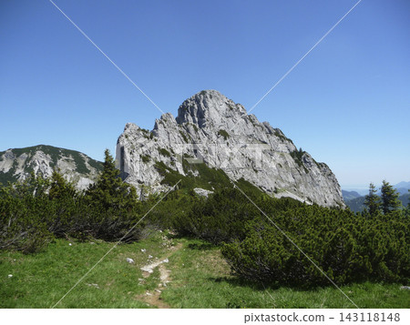 Ruchenkopfe mountains at lake Soinsee, Bavaria, Germany Ruchenkopfe mountains at lake Soinsee, Bavaria, Germany 143118148