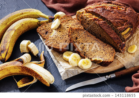 Banana fruit bread made by a Australian recipe Banana fruit bread made by a Australian recipe 143118655