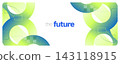 Modern and Clean Technology Background with Circular Shapes in Gradient Color on White Background 143118915