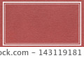 Textured maroon paper background with white double frame border and copy space for banner, presentation, template 143119181