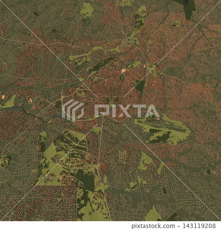 3D illustration of city and urban in Kumasi Ghana 3D illustration of city and urban in Kumasi Ghana 143119208