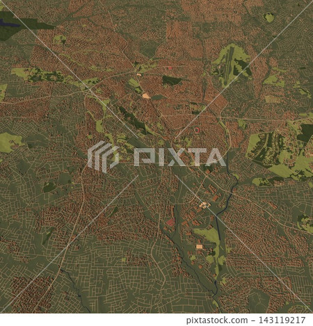 3D illustration of city and urban in Kumasi Ghana 3D illustration of city and urban in Kumasi Ghana 143119217