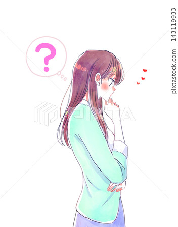 A woman who thinks about love. A woman who thinks about love. 143119933