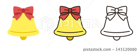 Bell Christmas Illustration Icons (3 types) (Cute, Simple, Vector) Bell Christmas Illustration Icons (3 types) (Cute, Simple, Vector) 143120080