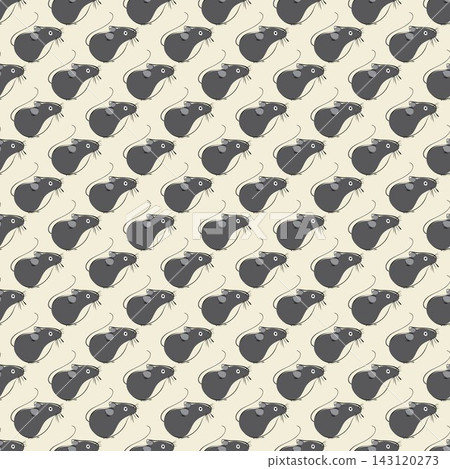 Seamless pattern with black mice(texture2) Seamless pattern with black mice(texture2) 143120273