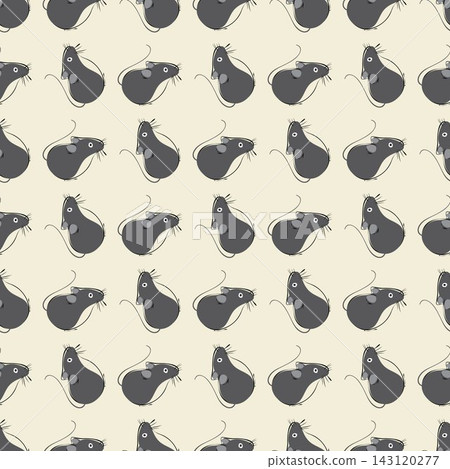 Seamless pattern with black mice(texture6) Seamless pattern with black mice(texture6) 143120277