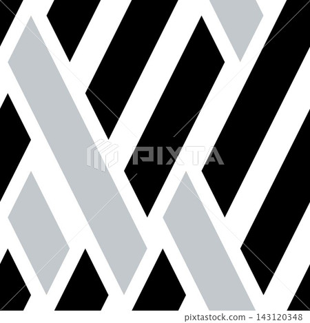 Seamless texture with black and silver gray bands 143120348